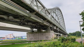 Fietsen over de Demkaspoorbrug Utrecht [upl. by Mariand831]