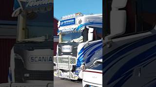 Haparanda fjärrtransporter Scania ng trucking truckspotting [upl. by Auhsohey]