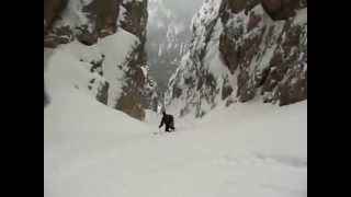 Dolomites steep skiing  Val Scura del Sassongher [upl. by Gertie]