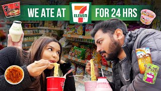 ONLY EATING 711 Food for 24 Hours in KOREA😂🍜  Mridul amp Aditya [upl. by Garibald]