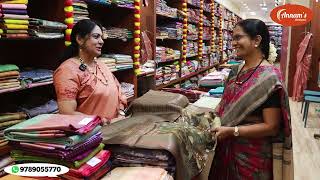 Shiv Sarees Annanagar  Navaratri and Diwali Offer 10 to 20  Saree Shopping Vlog [upl. by Suivatnad]