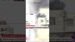 Israeli strike hits Palestine’s Gaza during TRT World live [upl. by Meryl690]