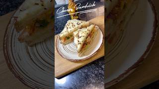 Burnt Cheese Loaded Sandwich  Veg Sandwich Foodie Kidsspecialrecipe Breakfast Cooking Shorts [upl. by Tomaso65]