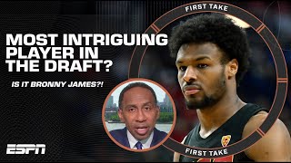 Stephen A makes the case for Bronny James being the MOST intriguing NBA Draft player 👀  First Take [upl. by Ahsenre727]