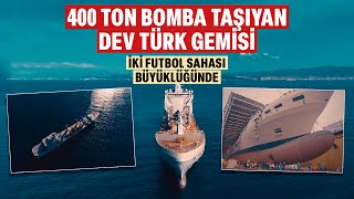 İki futbol sahası büyüklüğünde Türkiyenin en büyük ikinci savaş gemisi göreve başladı [upl. by Eaves610]