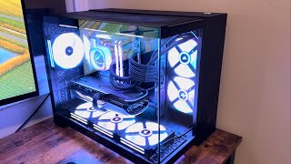 Corsair 2500X mATX Case  iCue Link QX120 Fans  iCue Link H100i LCD AIO Build  PC Build Vlog 7 [upl. by Nodnek]