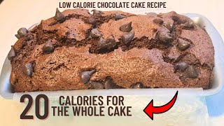 20 calories for whole loaf of chocolate cake Low calorie flourless chocolate cake recipe [upl. by Quintin]