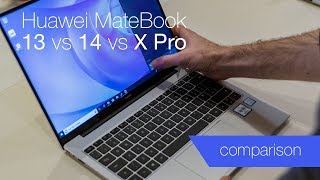 Huawei MateBook 13 vs 14 vs X Pro comparison [upl. by Free]