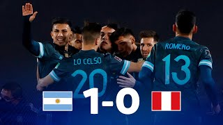 Eliminatorias  Argentina 10 Perú  Fecha 12 [upl. by Ynneb]