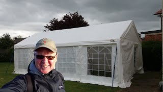 HOW TO Set Up A 13x20 4x8m Party Tent Marquee  On Your Own  StepByStep Tutorial [upl. by Ayanad]