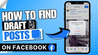 How to Find Draft Post on Facebook 2024 ✅  Find Drafts [upl. by Hannasus31]