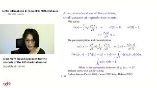 Sepideh Mirrahimi A momentbased approach for the analysis of the infinitesimal model [upl. by Ana895]