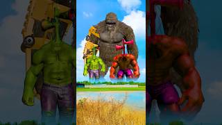 hulk joins forces with kong x to destroy siren head hulkshorts [upl. by Falconer]