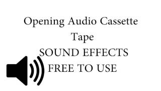 Taking an Audio Cassette Tape out of the Case SOUND EFFECT [upl. by Garnet]