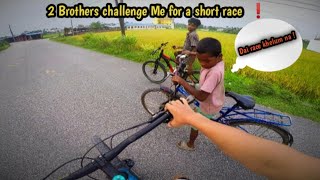 2 Brothers Challenge Me For a Short Race 🤯😱 Race and Small Trial  rider viralvideo jhapa [upl. by Htebazile]