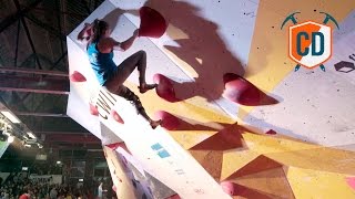 Not Backing Off Petra Klingler To Defend World Championship Title  Climbing Daily Ep906 [upl. by Ahsienyt]