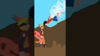 Luffy gear 2 vs Naruto kyubi naruto stickman luffy sticknodes anime [upl. by Atinaw]