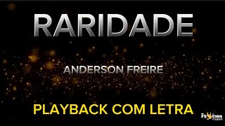 Raridade  Anderson Freire  PLAYBACK COM LETRA [upl. by Anerbes]