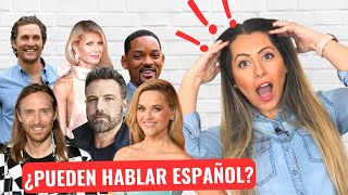 Analyzing Celebrities Speaking Spanish from BASIC to ADVANCED Spanish 😲 Famosos hablando español [upl. by Ahsirtap]