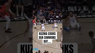 Kyle Kuzma dropped Ben Simmons but 😅 Shorts [upl. by Ynavoeg63]