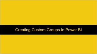 Create Custom Hierarchy Power BI [upl. by Edmonds]