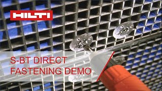 Hilti SBT grating fasteners demo [upl. by Dietsche]