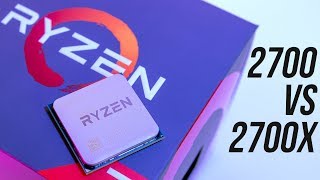 AMD Ryzen 7 2700 vs 2700X  CPU Benchmark Comparison [upl. by Whitehurst]