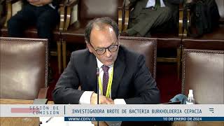 Comisión Investigadora bacterias burkholderia cepacia  10 enero 2024 [upl. by Brigid]