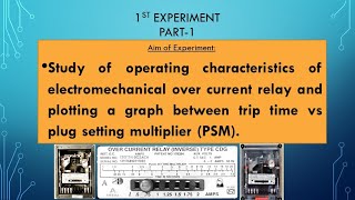 Over Current Relay Experiment Part1ElectromechanicalCDG11AF [upl. by Ailedamla]