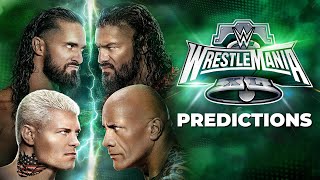 WWE WrestleMania 40 Night 1 Predictions [upl. by Darryl475]