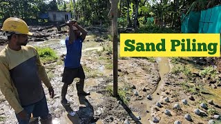 Sand Piling Work at Kerala Coastal Area [upl. by Ciri]