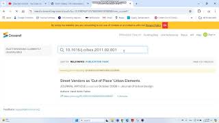 How to verify the completeness of references in the article using DOI CrossRef [upl. by Nnylirej]