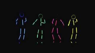 Glow Stick Figure Dance [upl. by Ahsito]