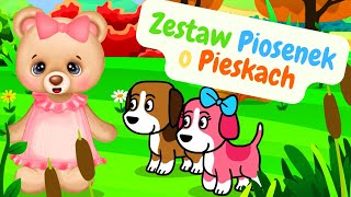 Piosenki dla dzieci o pieskach 12 GODZ 🐶 Zabawa amp zagadki dla dzieci 🐶 Pieski Małe Dwa 🐶 Kundel Bury [upl. by Goss488]