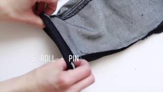 how to hem your jeans  turn skinny jeans into cigarette style [upl. by Ssidnac802]