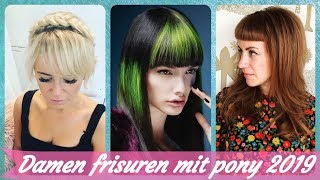 Die 👍 fetzige 20 Ideen zu damen frisuren mit pony 2019 [upl. by Ahsiled479]