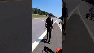 Biker accidentally interrupts a motorcycle procession 😬 kenny1020304050yt [upl. by Eceerahs72]