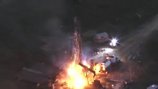 Officials 1 killed 3 in recovery after oil well explosion in Texas [upl. by Derek499]