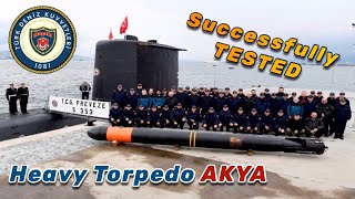 The First Turkish Indigenous Heavy Torpedo AKYA Tested with MÜREN Combat Management System [upl. by Chadwick]