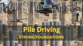 Pile Driving Creating Strong Foundations for Construction [upl. by Fairleigh]