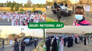 Saudi National Day Celebration In Riyadh 🇸🇦  Saudi Arabia National Day  National Day Saudi Arabia [upl. by Leahcim]