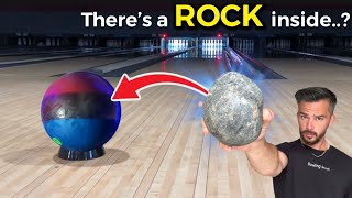 I built a Bowling Ball with a ROCK CORE [upl. by Aehc179]