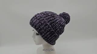 Warm Beanie For Winter Fashion Beanies For Sale Chunky Knit Beanie Made In China [upl. by Lraed91]