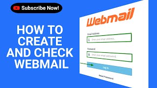 How to create and check webmail account [upl. by Ailliw]