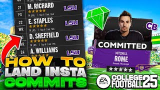 How to get Instant Commit Recruits in College Football 25 Dynasty [upl. by Ezri]