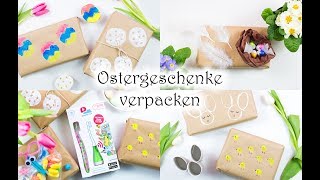 Ostergeschenke verpacken  5 schöne Ideen🌷🌷🌷  in Zusammenarbeit mit Playbrush [upl. by Kcerb]