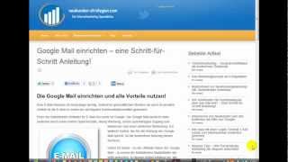 Google Mail einrichten  eine SchrittfürSchrittAnleitung [upl. by Marguerita]