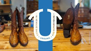 Nocona Cowboy boots  Restoration with JR soles [upl. by Beichner]