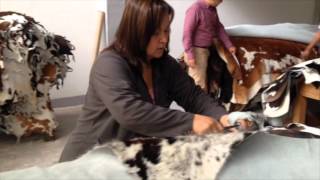 Cowhide rugs production process by Decohides com [upl. by Wenz]