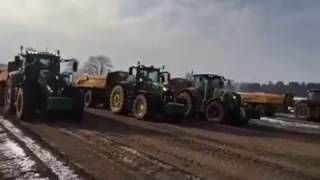 John Deere 6250R vs Fendt 828 S4 vs Axion 870 vs Optum 300 [upl. by Drofkcor122]